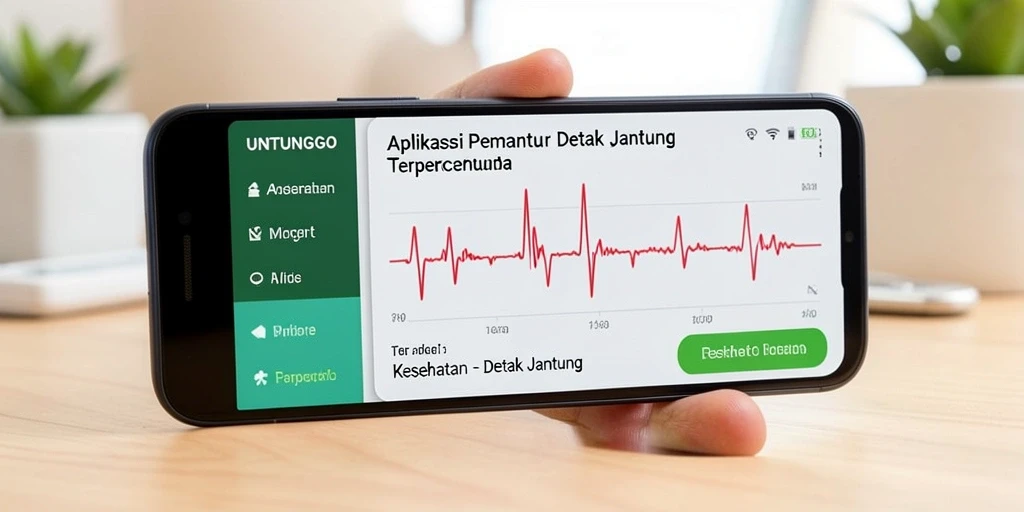 Tampilan antarmuka pengguna UNTUNGGO yang sederhana dan informatif